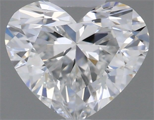 Picture of Natural Diamond 0.41 Carats, Heart with  Cut, E Color, VVS2 Clarity and Certified by GIA