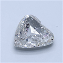 Natural Diamond 10.07 Carats, Heart with  Cut, G Color, SI2 Clarity and Certified by IGI