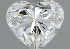 Picture of Natural Diamond 0.52 Carats, Heart with  Cut, K Color, SI1 Clarity and Certified by GIA