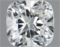Natural Diamond 0.41 Carats, Cushion with  Cut, J Color, SI1 Clarity and Certified by GIA