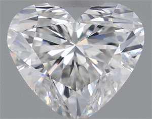 Picture of Natural Diamond 0.38 Carats, Heart with  Cut, F Color, VVS1 Clarity and Certified by GIA