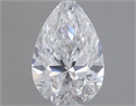Natural Diamond 0.50 Carats, Pear with  Cut, D Color, VS2 Clarity and Certified by GIA