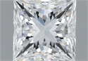 Natural Diamond 1.02 Carats, Princess with  Cut, F Color, VS1 Clarity and Certified by GIA