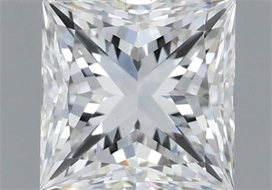 Picture of Natural Diamond 1.02 Carats, Princess with  Cut, F Color, VS1 Clarity and Certified by GIA