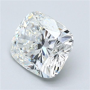 Foto Diamante Natural 1.52 quilates, Del cojín , Color G, claridad IF y certificado GIA de