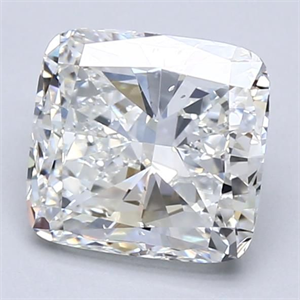 Foto Diamante Natural 2.02 quilates, Del cojín , Color F, claridad SI1 y certificado GIA de