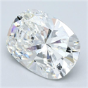 Diamante Natural 5.04 quilates, Del cojín , Color F, claridad VS2 y certificado GIA