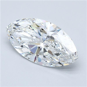 Picture of Natural Diamond 5.03 Carats, Marquise with  Cut, E Color, VS2 Clarity and Certified by GIA