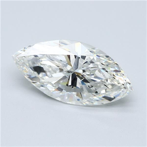Picture of Natural Diamond 5.02 Carats, Marquise with  Cut, I Color, VS2 Clarity and Certified by GIA