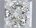 Natural Diamond 1.01 Carats, Princess with  Cut, I Color, VVS2 Clarity and Certified by HRD