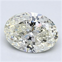 Natural Diamond 1.53 Carats, Oval with  Cut, K Color, SI2 Clarity and Certified by GIA