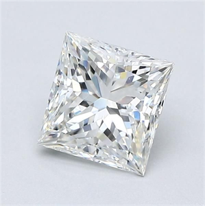 Picture of Natural Diamond 1.02 Carats, Princess with  Cut, G Color, VVS2 Clarity and Certified by GIA