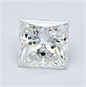 Natural Diamond 1.01 Carats, Princess with  Cut, G Color, VS1 Clarity and Certified by GIA