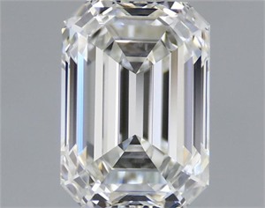 Picture of Natural Diamond 1.05 Carats, Emerald with  Cut, G Color, IF Clarity and Certified by HRD