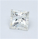 Natural Diamond 0.70 Carats, Princess with  Cut, H Color, VS1 Clarity and Certified by GIA