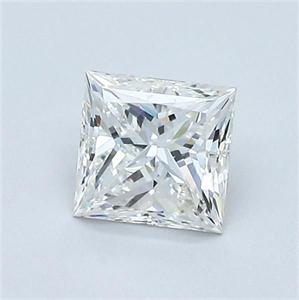 Picture of Natural Diamond 0.75 Carats, Princess with  Cut, H Color, VVS2 Clarity and Certified by GIA