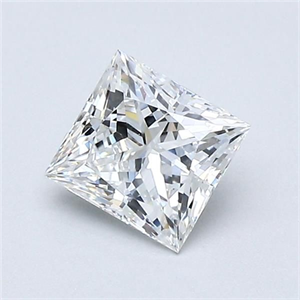 Foto Diamante Natural 0.78 quilates, Princesa , Color E, claridad VS1 y certificado GIA de