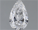 Natural Diamond 0.55 Carats, Pear with  Cut, E Color, SI1 Clarity and Certified by GIA