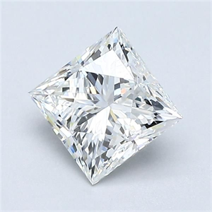 Foto Diamante Natural 1.01 quilates, Princesa , Color G, claridad VS2 y certificado GIA de