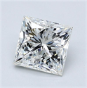 Natural Diamond 1.32 Carats, Princess with  Cut, H Color, VS2 Clarity and Certified by GIA