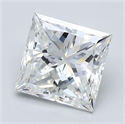 Diamante Natural 2.19 quilates, Princesa , Color G, claridad VVS2 y certificado GIA