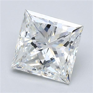 Foto Diamante Natural 2.19 quilates, Princesa , Color G, claridad VVS2 y certificado GIA de