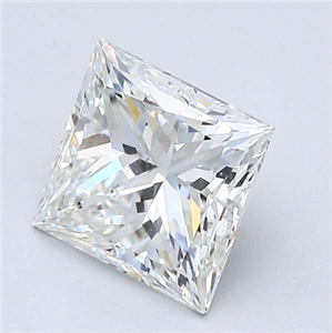 Picture of Natural Diamond 1.50 Carats, Princess with  Cut, H Color, VS2 Clarity and Certified by GIA