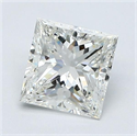 Diamante Natural 1.50 quilates, Princesa , Color H, claridad SI1 y certificado GIA