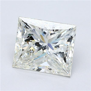 Foto Diamante Natural 2.06 quilates, Princesa , Color J, claridad VVS2 y certificado GIA de