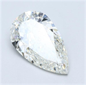 Diamante Natural 3.01 quilates, De pera , Color I, claridad SI1 y certificado GIA