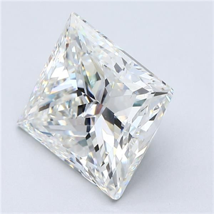Picture of Natural Diamond 4.80 Carats, Princess with  Cut, H Color, VS2 Clarity and Certified by GIA