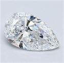 Diamante Natural 2.01 quilates, De pera , Color D, claridad SI2 y certificado GIA