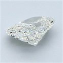 Natural Diamond 1.38 Carats, Radiant with  Cut, J Color, VVS2 Clarity and Certified by GIA