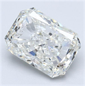 Natural Diamond 3.01 Carats, Radiant with  Cut, I Color, SI2 Clarity and Certified by GIA