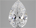 Natural Diamond 3.01 Carats, Pear with  Cut, D Color, IF Clarity and Certified by GIA