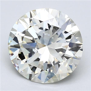 Foto Diamante Natural 4.02 quilates, Redondo , Color K, claridad VVS2 y certificado GIA de