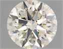 Natural Diamond 0.50 Carats, Round with Very Good Cut, K Color, SI2 Clarity and Certified by IGI