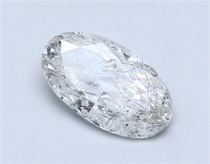 Foto Diamante Natural 1.50 quilates, Ovalado , Color G, claridad SI2 y certificado HRD de
