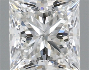 Picture of Natural Diamond 0.41 Carats, Princess with  Cut, I Color, VS1 Clarity and Certified by GIA