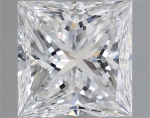 Picture of Natural Diamond 0.80 Carats, Princess with  Cut, E Color, SI1 Clarity and Certified by GIA