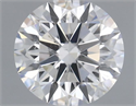 Natural Diamond 0.47 Carats, Round with Excellent Cut, F Color, SI2 Clarity and Certified by GIA