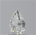 Diamante Natural 0.70 quilates, De pera , Color J, claridad SI2 y certificado GIA