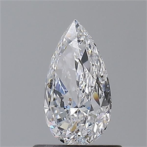 Foto Diamante Natural 0.70 quilates, De pera , Color D, claridad SI1 y certificado GIA de