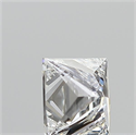 Natural Diamond 0.33 Carats, Princess with  Cut, E Color, VS1 Clarity and Certified by GIA