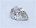 Natural Diamond 1.01 Carats, Pear with  Cut, H Color, SI2 Clarity and Certified by HRD