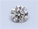 Natural Diamond 1.01 Carats, Round with Very Good Cut, L Color, SI2 Clarity and Certified by HRD