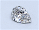 Diamante Natural 1.23 quilates, De pera , Color G, claridad SI2 y certificado HRD