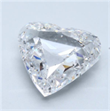 Natural Diamond 10.04 Carats, Heart with  Cut, D Color, SI2 Clarity and Certified by GIA