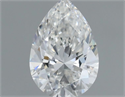 Natural Diamond 0.54 Carats, Pear with  Cut, G Color, IF Clarity and Certified by GIA