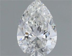 Picture of Natural Diamond 0.54 Carats, Pear with  Cut, G Color, IF Clarity and Certified by GIA